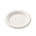 Compostable Round Bagasse Plate 7 Inch White