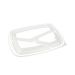 PP Lids for 3 Compartment Small Microwaveable Tray