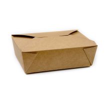 Compostable Paperboard Food Box Size #3 Kraft