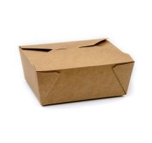 Compostable Paperboard Food Box Size #5 Kraft