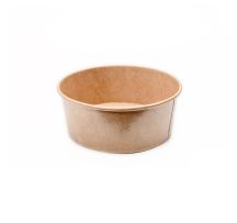 750ml Round Paperboard Salad Bowl KRAFT