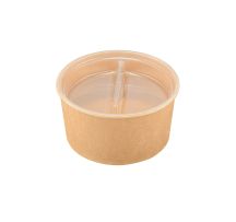 2 Compartment Insert for Round Paperboard Salad Bowl