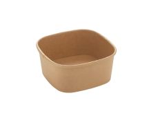 500ml Square Paperboard Tray KRAFT