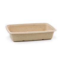 950ml Bagasse Rectangluar Container KRAFT