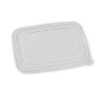 600/950ml RPET Lid for Bagasse Rectangluar Container