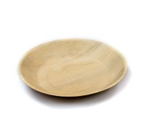 Biodegradable Round Palm Leaf Bowl 20cm Natural