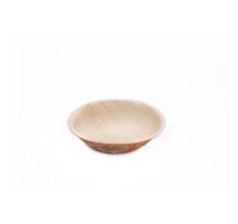 Biodegradable Round Palm Leaf Bowl 9cm Natural