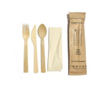 Bamboo Cutlery Set 4 in 1 FO/KN/SP/NA