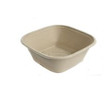 3500ml Bagasse Square Catering Bowl Kraft