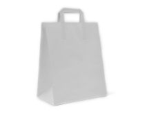 Large SOS Paper Bag White